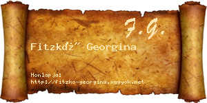 Fitzkó Georgina névjegykártya