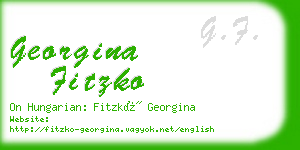 georgina fitzko business card